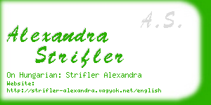 alexandra strifler business card